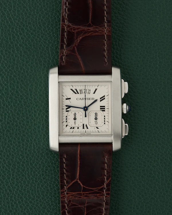 Cartier Tank Française Ref. 2531 Chronoflex “Yearling” Chronograph - image 1