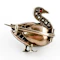 Edwardian Multi-Gem Duck Brooch - Saddingtons Jewellery Stand 375 - image 3