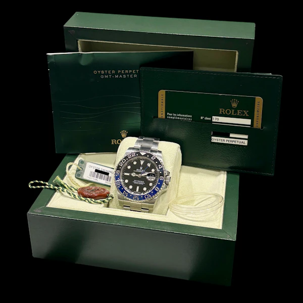 ROLEX GMT MASTER II OYSTER FULL SEt 2013 BATMAN - 116710BLNR - image 6