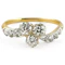 Victorian Diamond Trefoil Ring - Saddingtons Jewellery Stand 375 - image 1