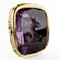 Victorian Gold & Amethyst Griffin In Crown Heraldic Seal - Saddingtons Jewellery Stand 375 - image 2