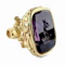 Victorian Gold & Amethyst Griffin In Crown Heraldic Seal - Saddingtons Jewellery Stand 375 - image 1