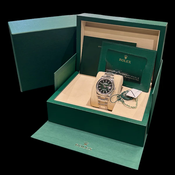 ROLEX DATEJUST 36 NEW GREEN OMBRE DIAL FULL SET OYSTER 2026 - 126200-0025 - image 6