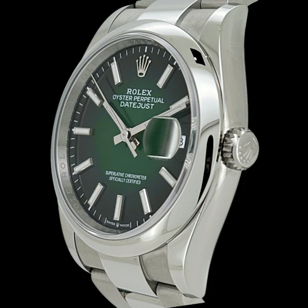 ROLEX DATEJUST 36 NEW GREEN OMBRE DIAL FULL SET OYSTER 2026 - 126200-0025 - image 2