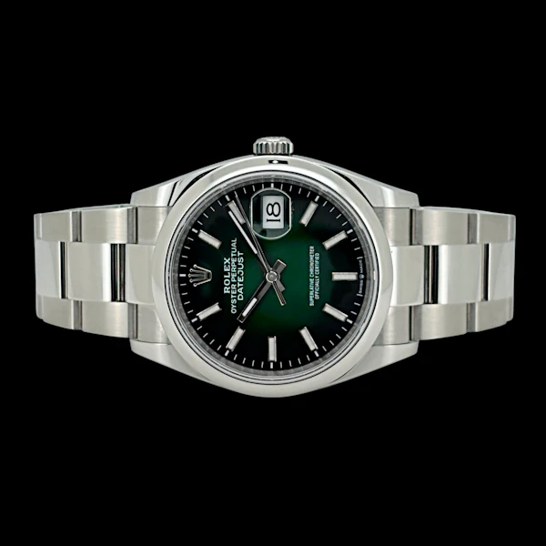 ROLEX DATEJUST 36 NEW GREEN OMBRE DIAL FULL SET OYSTER 2026 - 126200-0025 - image 4