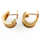 Vintage Bvlgari B.zero1 Yellow Gold Hoop Earrings - image 2