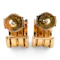 Vintage Bvlgari B.zero1 Yellow Gold Hoop Earrings - image 3