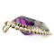 Victorian Amethyst & Seed Pearl Heart Pendant - Saddingtons Jewellery Stand 375 - image 3