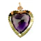 Victorian Amethyst & Seed Pearl Heart Pendant - Saddingtons Jewellery Stand 375 - image 4