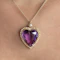 Victorian Amethyst & Seed Pearl Heart Pendant - Saddingtons Jewellery Stand 375 - image 2