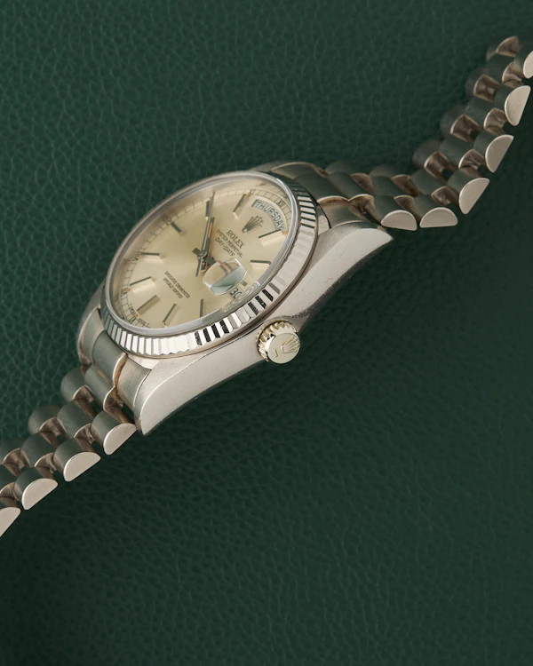 Rolex Day-Date 18039 White Gold 18k 36mm Japan President Bracelet Vintage 1978 - image 4