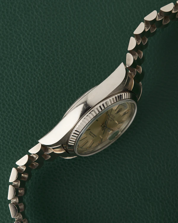 Rolex Day-Date 18039 White Gold 18k 36mm Japan President Bracelet Vintage 1978 - image 5