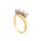 Vintage 18ct Gold Three Stone Diamond Twist Ring - image 3