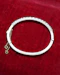 A very fine Silver (tested European Grade), Graduated, Paste, Half Hinged Bangle. Circa 1890. Continental. - image 5