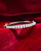 A very fine Silver (tested European Grade), Graduated, Paste, Half Hinged Bangle. Circa 1890. Continental. - image 1