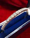 A very fine Silver (tested European Grade), Graduated, Paste, Half Hinged Bangle. Circa 1890. Continental. - image 2