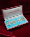 A fine pair of 18 ct. Yellow Gold (tested), Ruby, Sapphire & Diamond Cuff Links. Circa 1960 - image 2
