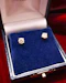 A fine pair of 14 carat Yellow Gold, Diamond Stud Earrings, Preowned. - image 3