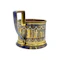 Russian silver and champleve enamel tea glass holder, St Petersburg, 1890s. - image 3