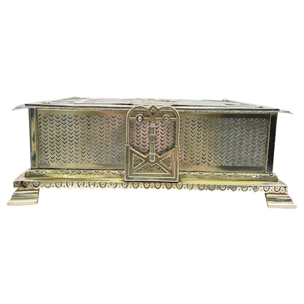 Large silver and enamel cigar casket, Serbia, c.1910. - image 2
