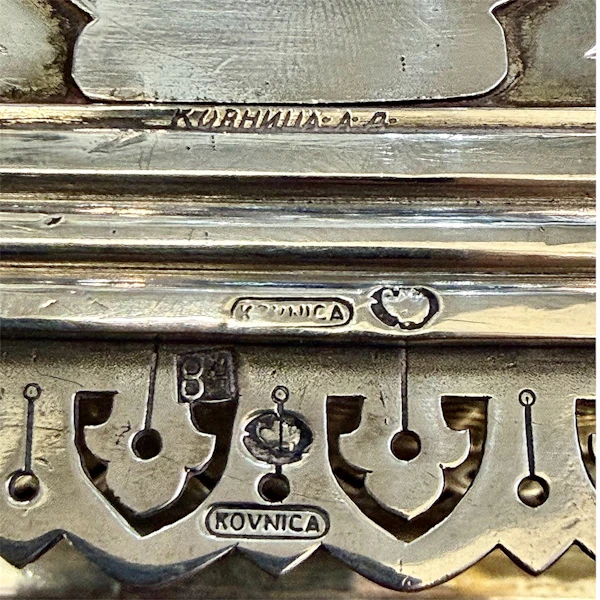 Large silver and enamel cigar casket, Serbia, c.1910. - image 10