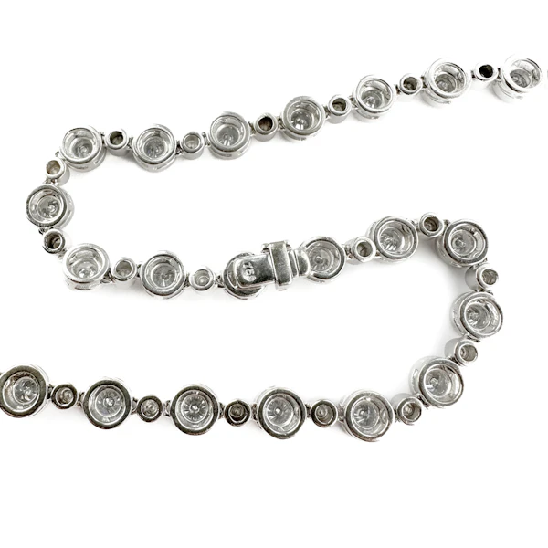 Vintage 6.60ct Diamond Rub Over Rivière Necklace - Saddingtons Jewellery Stand 375 - image 3