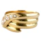 Antique 1912 5 Diamond Snake Ring - Saddingtons Jewellery Stand 375 - image 4