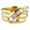 Antique 1912 5 Diamond Snake Ring - Saddingtons Jewellery Stand 375 - image 1