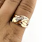Antique 1913 Rose Gold 5 Diamond Snake Ring - Saddingtons Jewellery Stand 375 - image 5