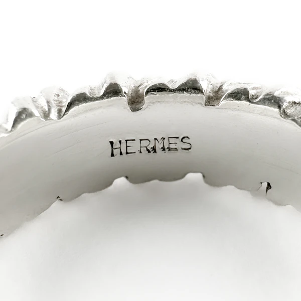 Vintage Hermès Torsade Silver Ring by Vachey - Saddingtons Jewellery Stand 375 - image 3