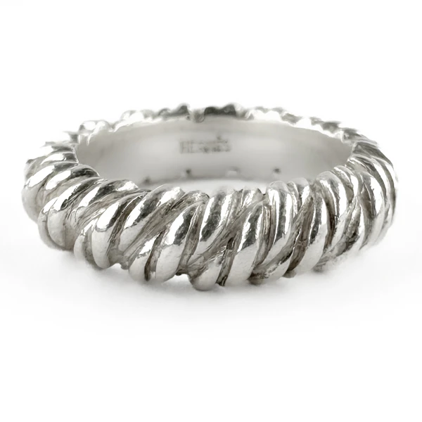 Vintage Hermès Torsade Silver Ring by Vachey - Saddingtons Jewellery Stand 375 - image 1
