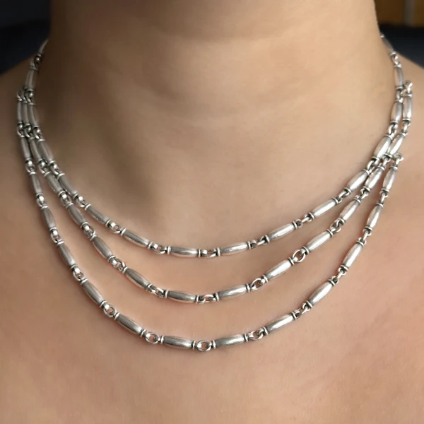 Georg Jensen Triple Layer Necklace & Bracelet Suite - Saddingtons Jewellery Stand 375 - image 5