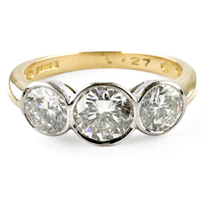 Millennium 1.27ct 3 Stone Diamond Ring - Saddingtons Jewellery Stand 375