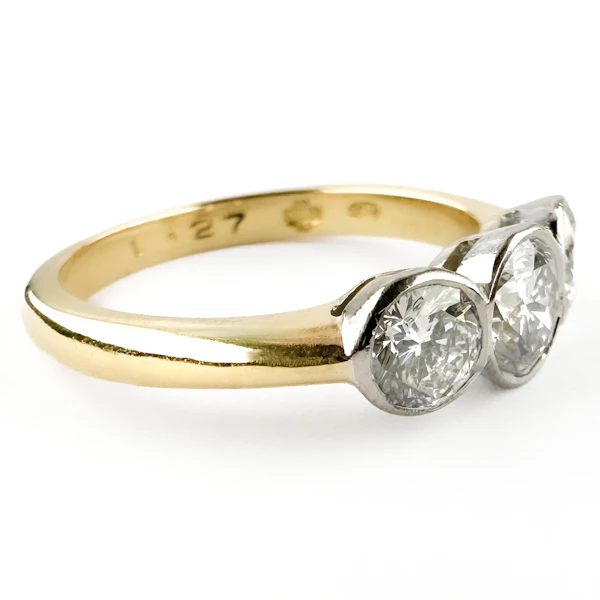 Millennium 1.27ct 3 Stone Diamond Ring - Saddingtons Jewellery Stand 375 - image 2