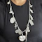 Vintage Silver 13 Charm Long Chain Necklace - Saddingtons Jewellery Stand 375 - image 1