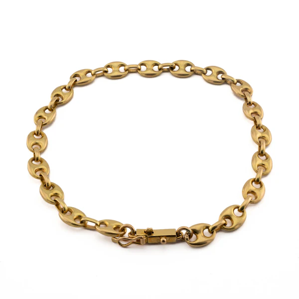 18ct Yellow Gold Mariner Bracelet Spectrum Antiques - image 1