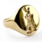 Bird & Tower Intaglio Signet Ring - Saddingtons Jewellery Stand 375 - image 1