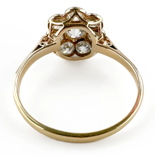 Victorian 8 Stone Diamond Daisy Cluster Ring - Saddingtons Jewellery Stand 375 - image 4