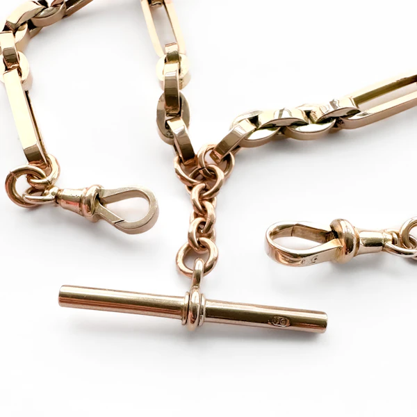 Victorian Square Trombone & Secret Link Albert Chain - Saddingtons Jewellery Stand 375 - image 2