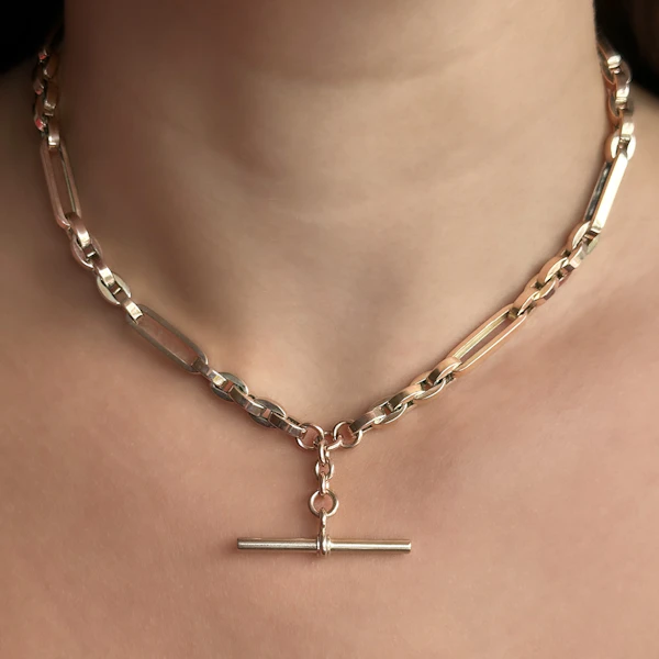 Victorian Square Trombone & Secret Link Albert Chain - Saddingtons Jewellery Stand 375 - image 1