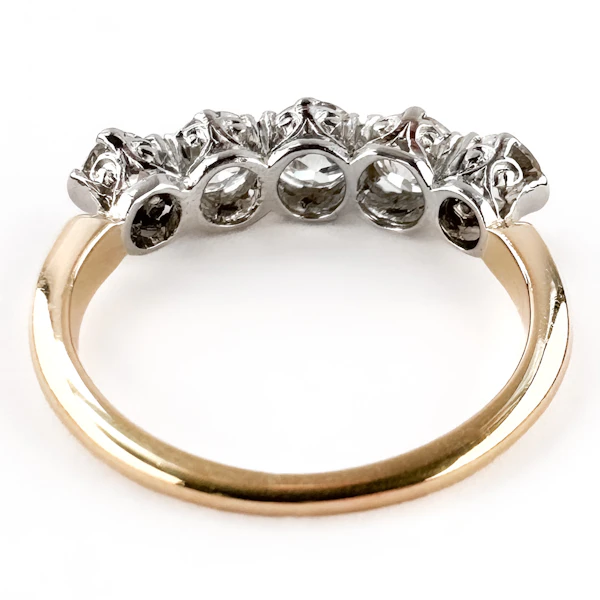 Edwardian 1.75ct 5 Stone Diamond Ring - Saddingtons Jewellery Stand 375 - image 4