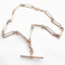 1899 Trombone & Knot Link Albert Chain - Saddingtons Jewellery Stand 375 - image 3