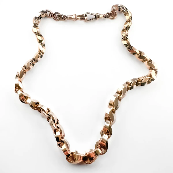 16″ Chunky Graduated Fancy Link Chain - Saddingtons Jewellery Stand 375 - image 2