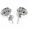 Sapphire & Diamond Earrings - image 2