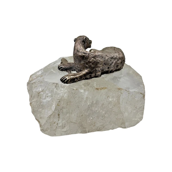 Russian silver bear on ice rock, St Petersburg, c.1890. - image 4