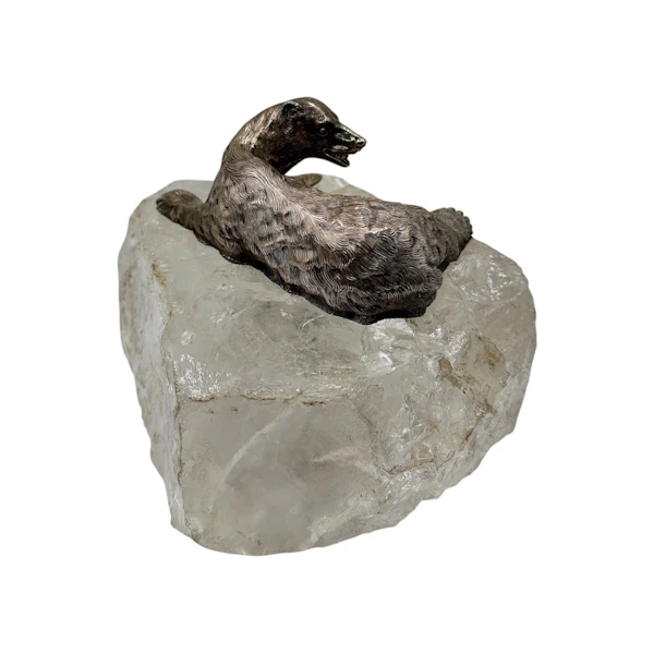 Russian silver bear on ice rock, St Petersburg, c.1890. - image 5