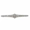 Edwardian Platinum & Diamond Bar Brooch circa 1910 - image 2