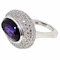 Amethyst & Diamond ring - image 2