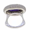 Amethyst & Diamond ring - image 3