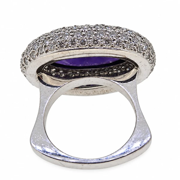 Amethyst & Diamond ring - image 3